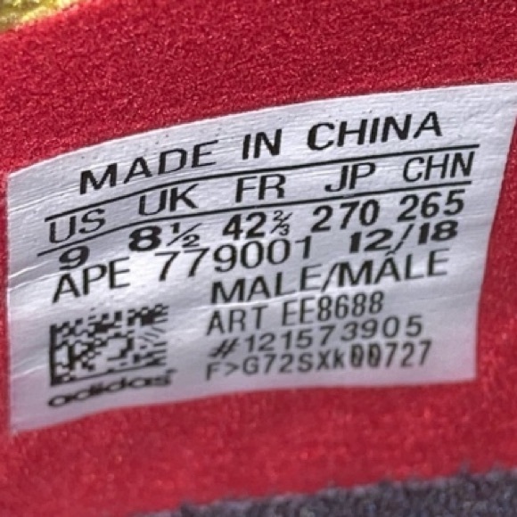 Adidas Crazy BYW Pharrell Chinese New Year (2019) Sneakers Size 9 - Picture 6 of 6